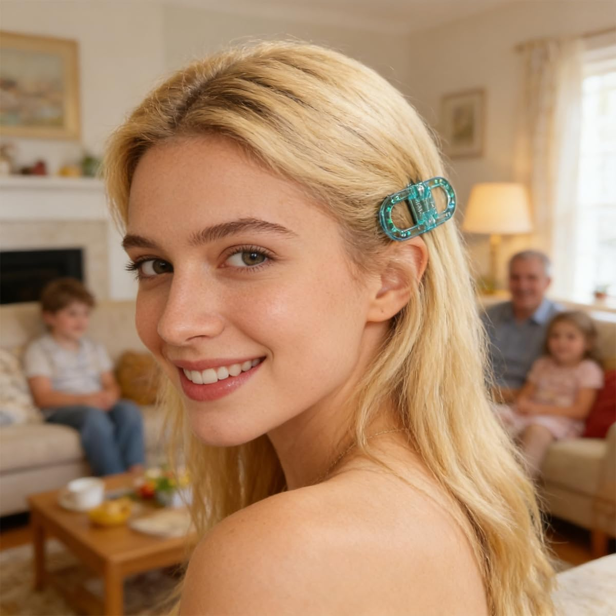 4-Pack Magnetic Hair Bow Clips for Women