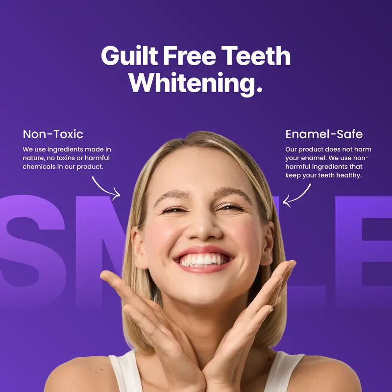 Valentine’s Sale 48%OFF💋Purple Teeth Whitening Strips - 7/21 Whitening Sessions