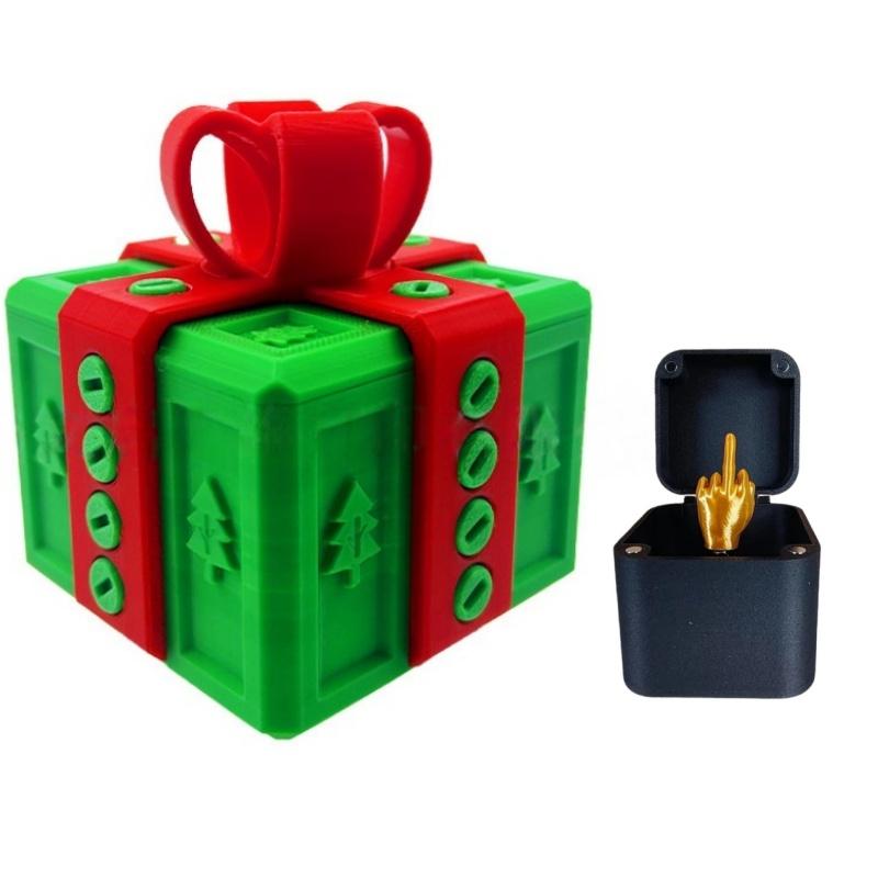 🎄Christmas Special: 48% Off! 🔥 Annoying Gift Box – Hilarious Screw Challenge, 3D Printed Gift Box🎁