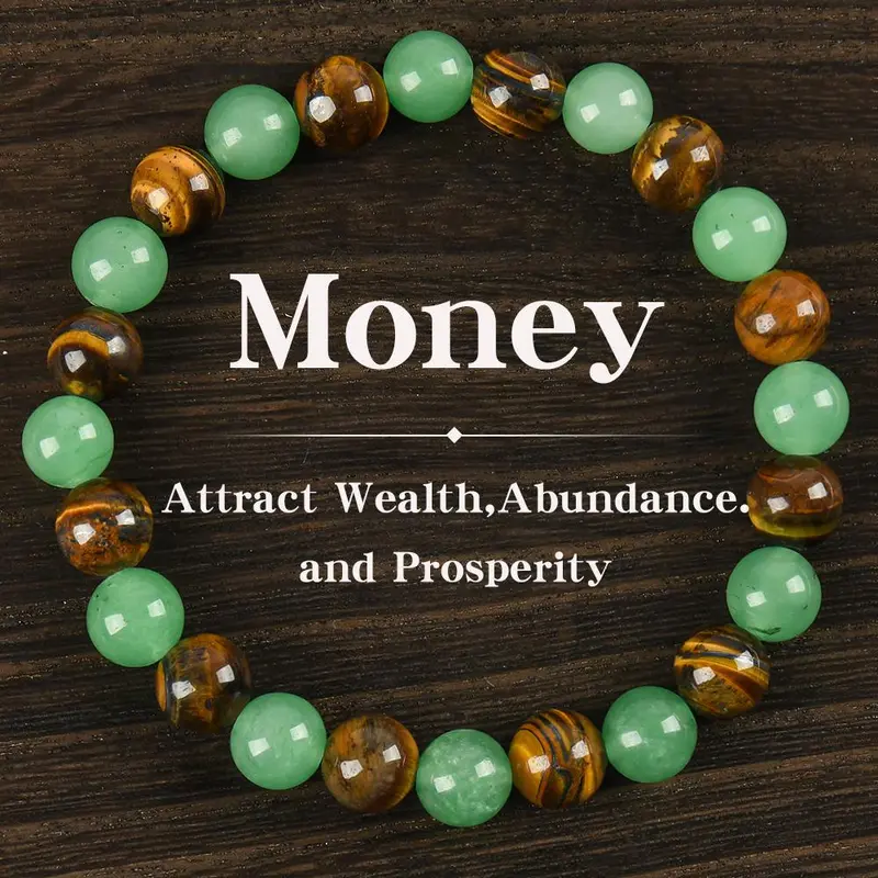 Lucky 2026🔥Arpurraina Money Attraction Bracelet with Green Aventurine & Tiger Eye💲