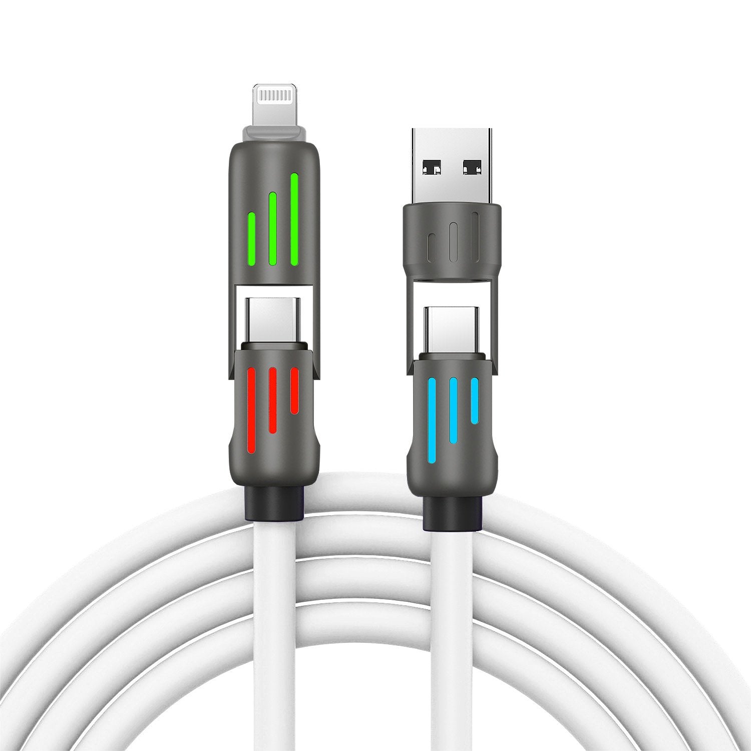 🎁🔥⚡4-in-1 USB Charging Cable fast charging MAX 60w