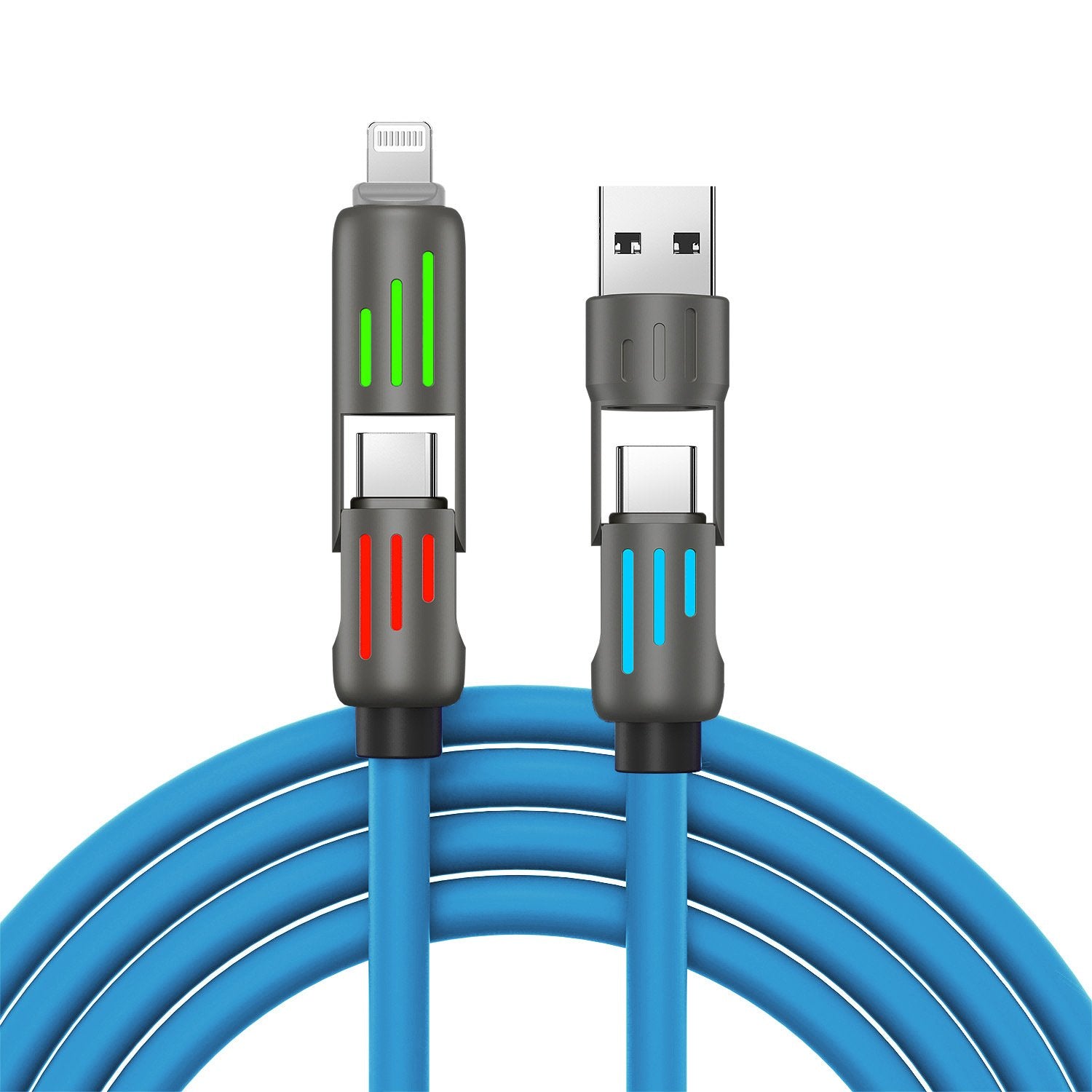 🎁🔥⚡4-in-1 USB Charging Cable fast charging MAX 60w