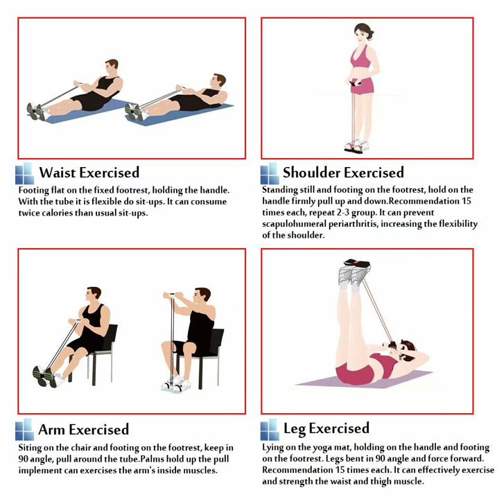 🔥2026 Hot Sale 50% OFF✨Multifunction Pedal Resistance Trainer with 6 Tubes (Buy 2 Get 1 Freel)