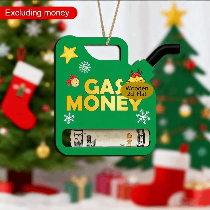 🎄Weihnachtsangebot: 48 % Rabatt 🔥 Witziges und lustiges Weihnachtsgeschenk für Paare – Geldhalter aus Holz im Benzingeld-Design