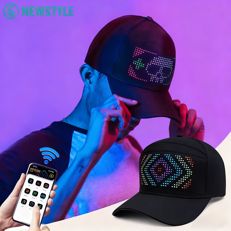 🎁Winter Special Sale 48%OFF🔥LED Bluetooth Cap with Custom Text & GIF Display