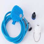 Duschaufsatz für Hunde (2-in-1) | Silikon-Peeling &amp; Wasserspray – Einfaches Abspülen, sanfte Massage, abnehmbarer Schlauchadapter