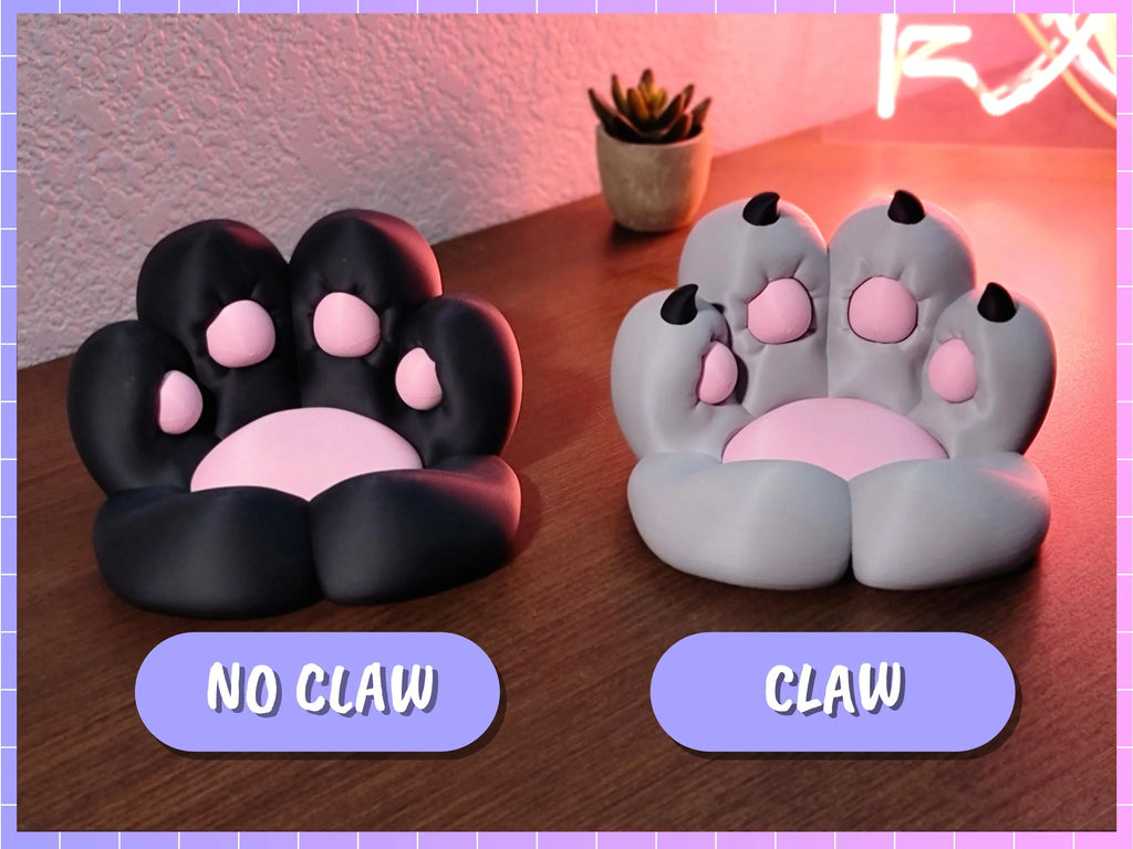 Niedlicher Handyhalter in Katzenpfotenform – 3D-gedruckter Schreibtisch-Organizer für Katzenliebhaber 