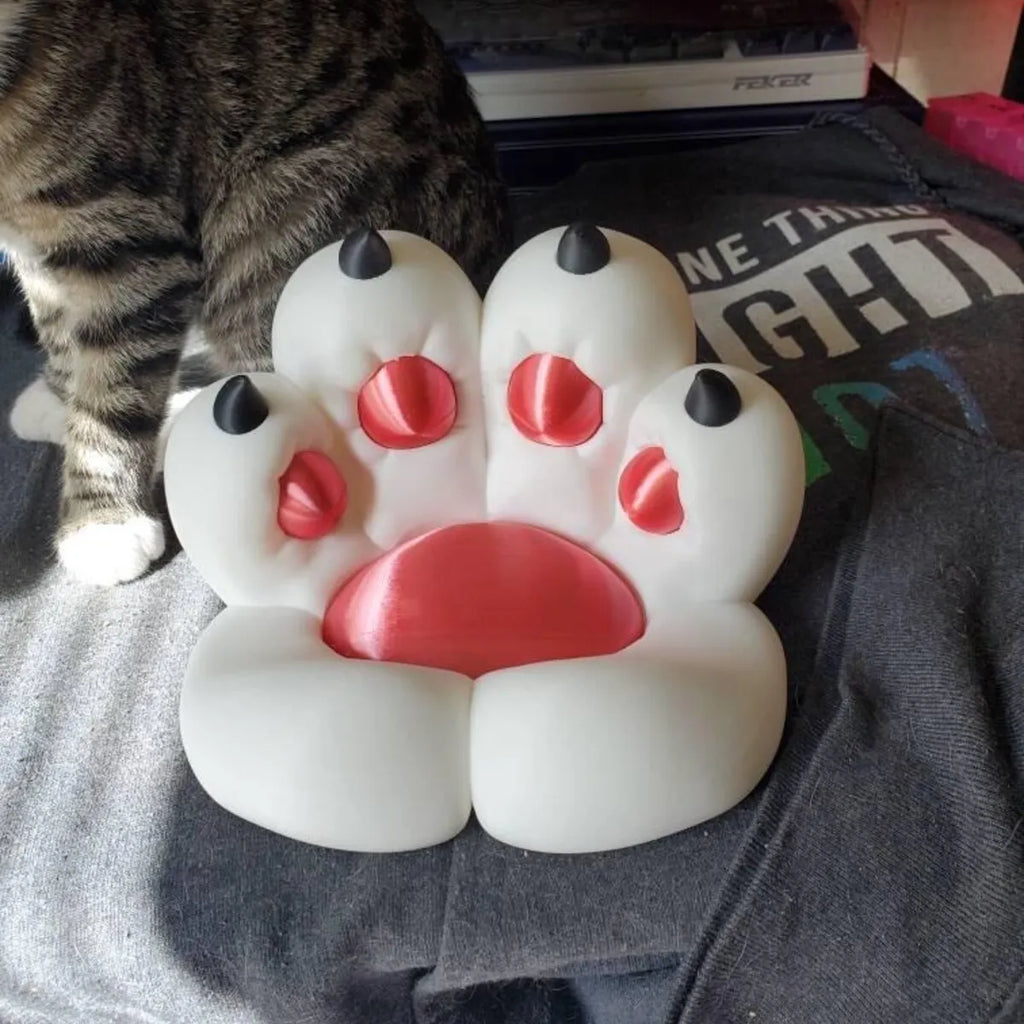 Niedlicher Handyhalter in Katzenpfotenform – 3D-gedruckter Schreibtisch-Organizer für Katzenliebhaber 