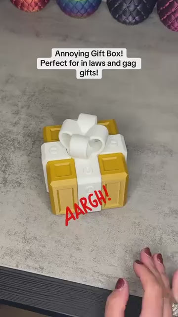 🎄Christmas Special: 48% Off! 🔥 Annoying Gift Box – Hilarious Screw Challenge, 3D Printed Gift Box🎁