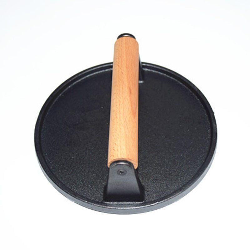 🔥New Year's Discounts: 50% OFF🔥 Cast Iron Steak & Burger Press with Wood Handle